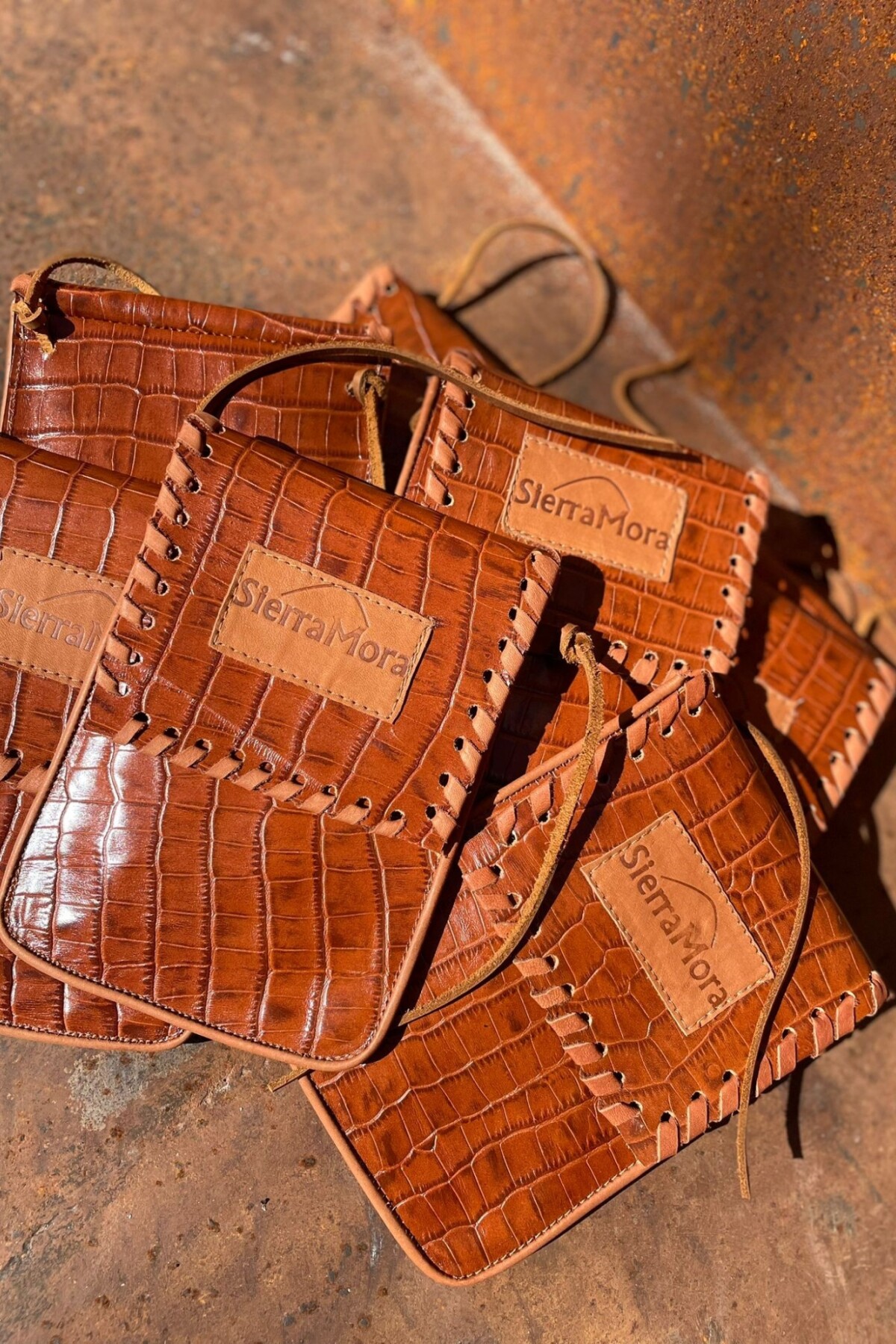 Cel Bag Crocco Camel