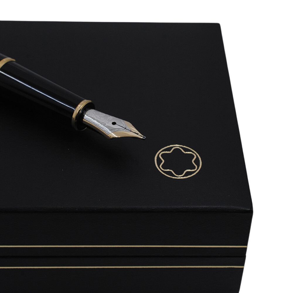 Pluma estilográfica Montblanc Meisterstuck usada con caja y papeles Pluma estilográfica Montblanc Meisterstuck usada con caja y papeles