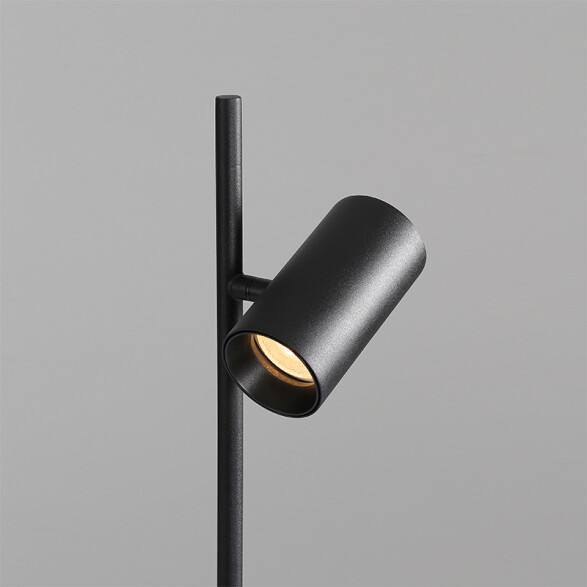 Lámpara de pie negro 2xGU10 Ø250x1610mm BA0052