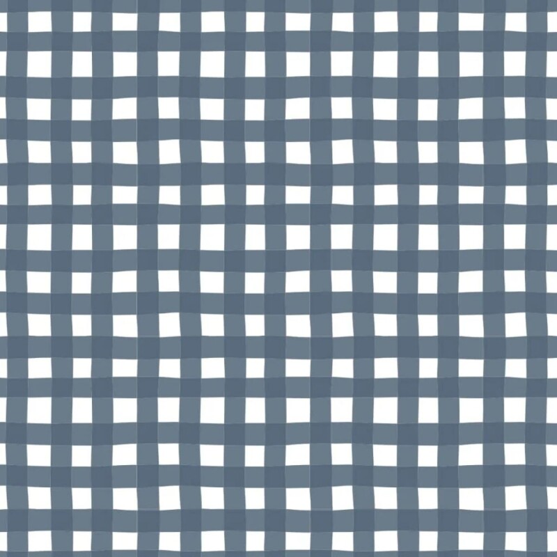 LJ7PAD Cubre Cambiador 100% Algodón - Navy Gingham