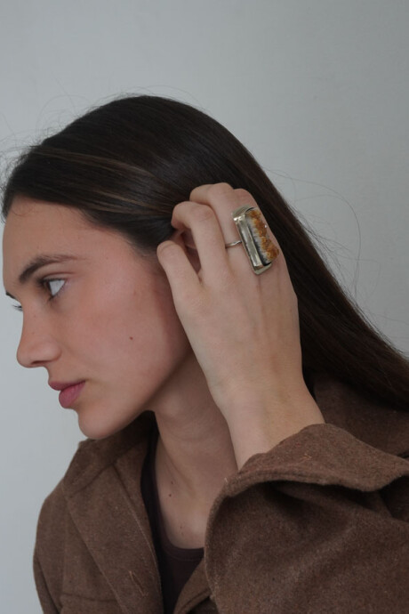Stone Ring Alpaca Caramel