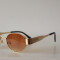 METAL ROUND SUNNIES GOLD/BROWN