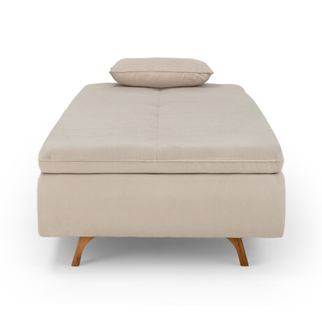 Chaise Cama Maira - Tela Microfibra 9901 (Soft Beige)