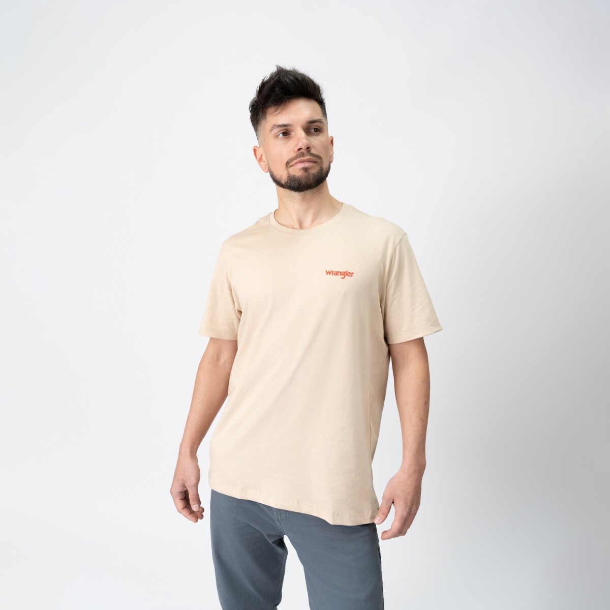 Remera Wrangler de Hombre - GREENSBORO LOGO - WM5503URAR - Sin color 
