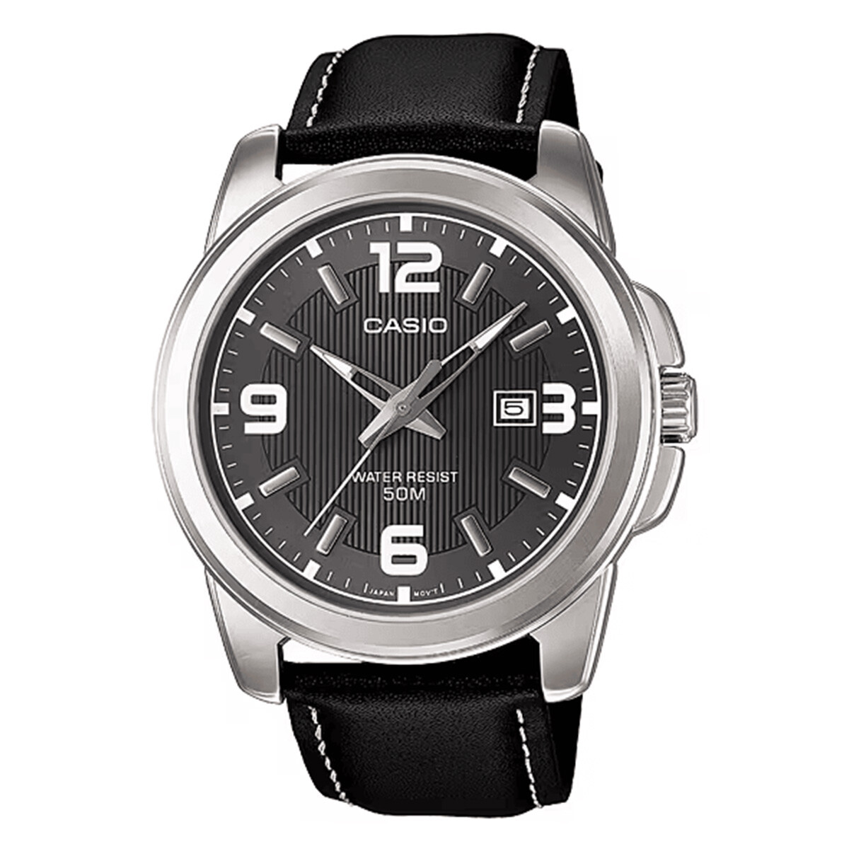 Reloj CASIO MTP1314L-8AVDF en Cuero Negro Esfera 45mm 