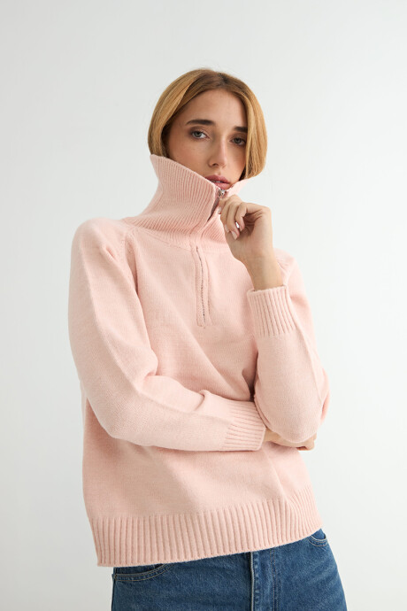BUZO OLMO 1/2 CIERRE ROSADO