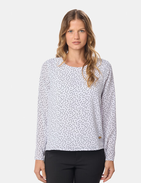 BLUSA ESTAMPADA CLÁSICA Burbujas