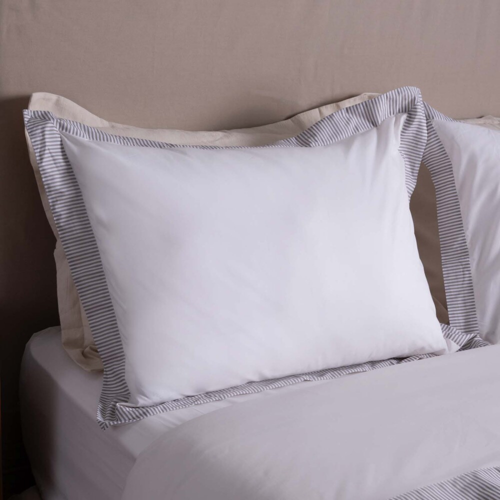 JUEGO DE SABANAS 2 PLAZAS ALGODON VERDE STRIPE 200H