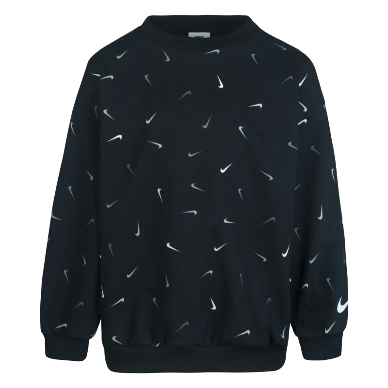 Remera Nike Snack Pack Media larga de Niños Negro