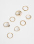 Sets Anillos Metal Set De Anillos De Metal - Dorado