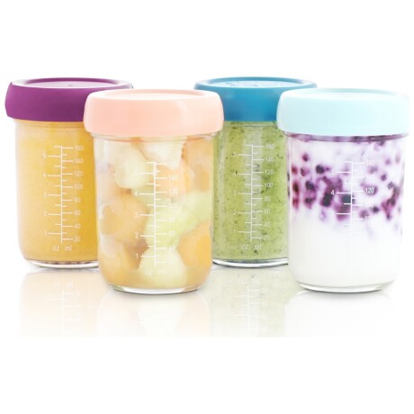 Setx4 Frascos de vidrio comida bebes Setx4 Frascos de vidrio comida bebes