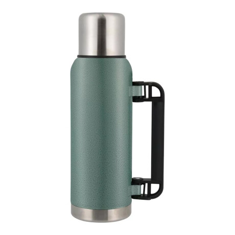 Kit Matero Termo Triton 1Lt c/Manija y Mate 230Ml Acero Inox Verde