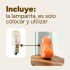 Lámpara Sal De Himalaya 2-3kg Con Interruptor + Base Madera® Lámpara Sal De Himalaya 2-3kg Con Interruptor + Base Madera®