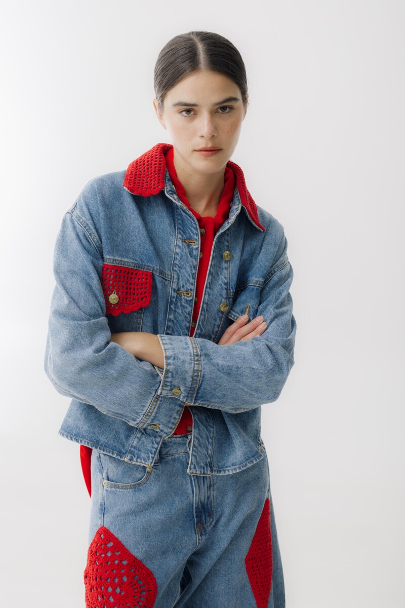 PRE VENTA CAMPERA JEAN CROCHET Rojo