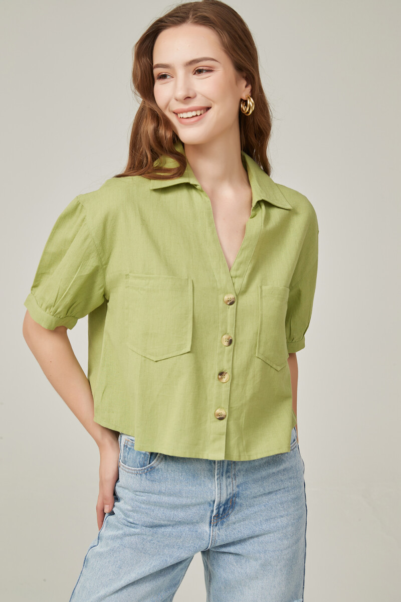Camisa Luar - Verde Oliva Claro 