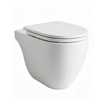INODORO Corto FONTANA BLANCO BRILLO No incluye tapa BLANCO