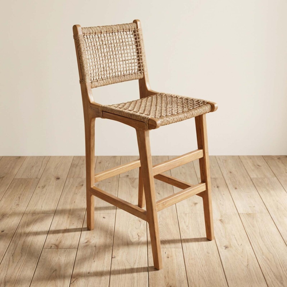 SILLA COMEDOR MADERA NATURAL-BEIGE CURAZAO