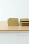Pack x 20 unid - caja 06 eco 15x16x9 cm. REVERSIBLE BLANCO MADERA