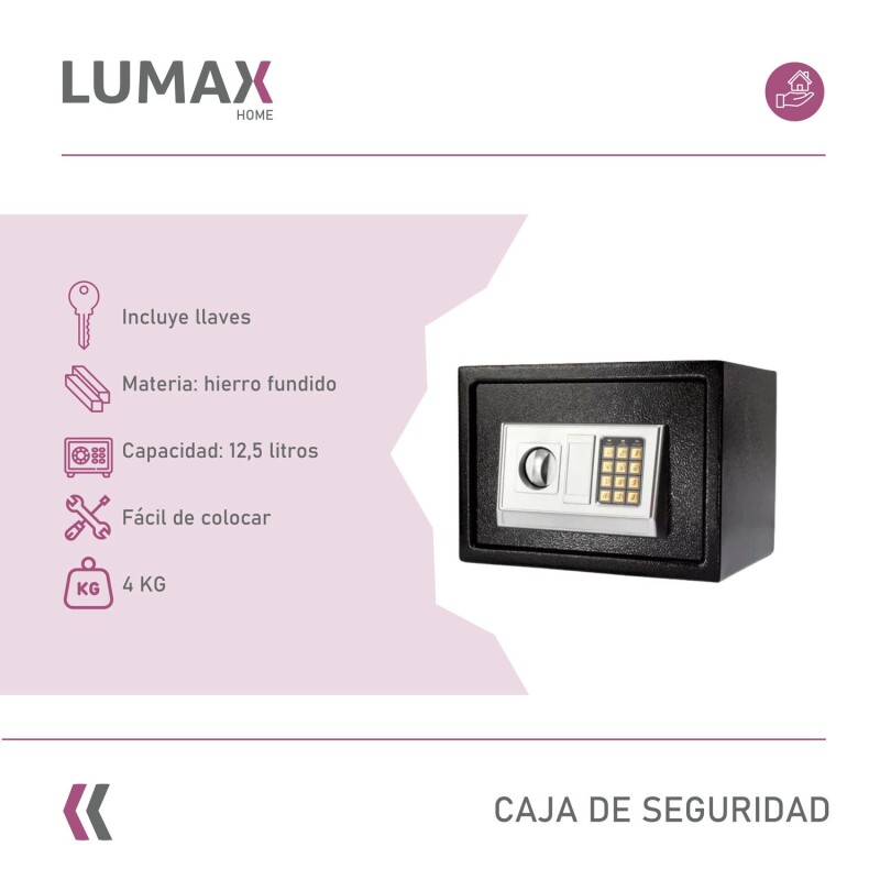 Caja fuerte para pared con taco Fisher y dos llaves de emergencia incluidas Caja fuerte para pared con taco Fisher y dos llaves de emergencia incluidas