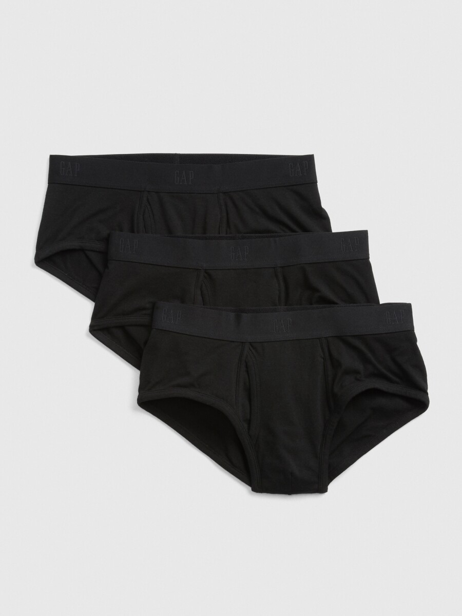 Calzoncillo Pack X3 Hombre - True Black 