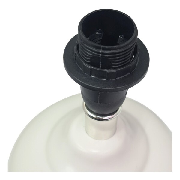 Lampara Portatil Mesa Ceramica Escritorio Luz Calidad Color Variante Blanco