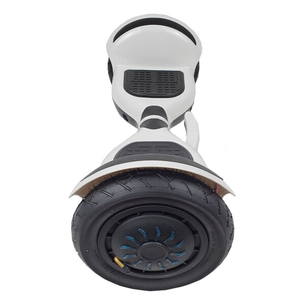 Skate Electrico Hoverboard Musica Bluetooth Luz Patineta 10" Variante Color Blanco