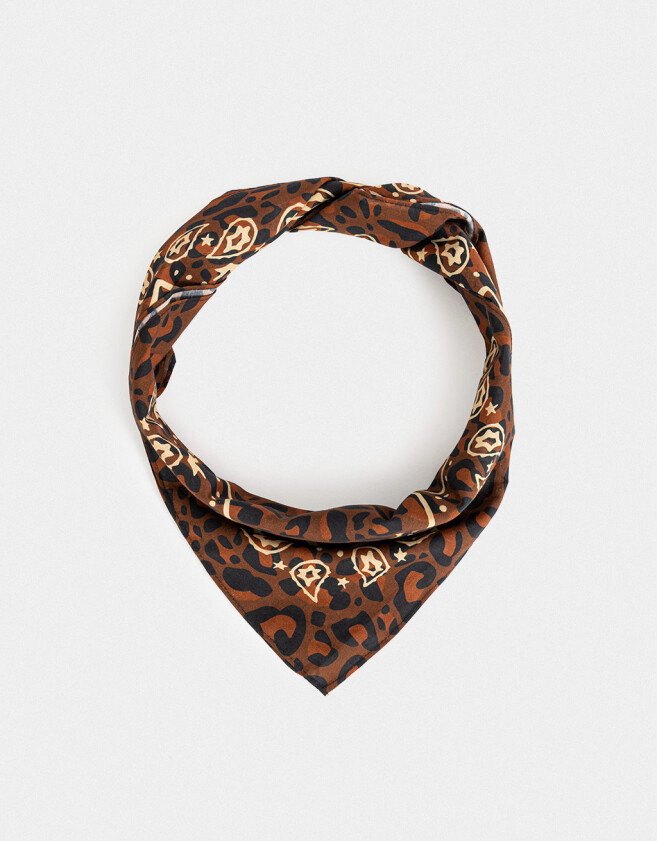 Vinchas Textiles Pañuelo Pañuelo Animal Print - Combinacion Tricolor