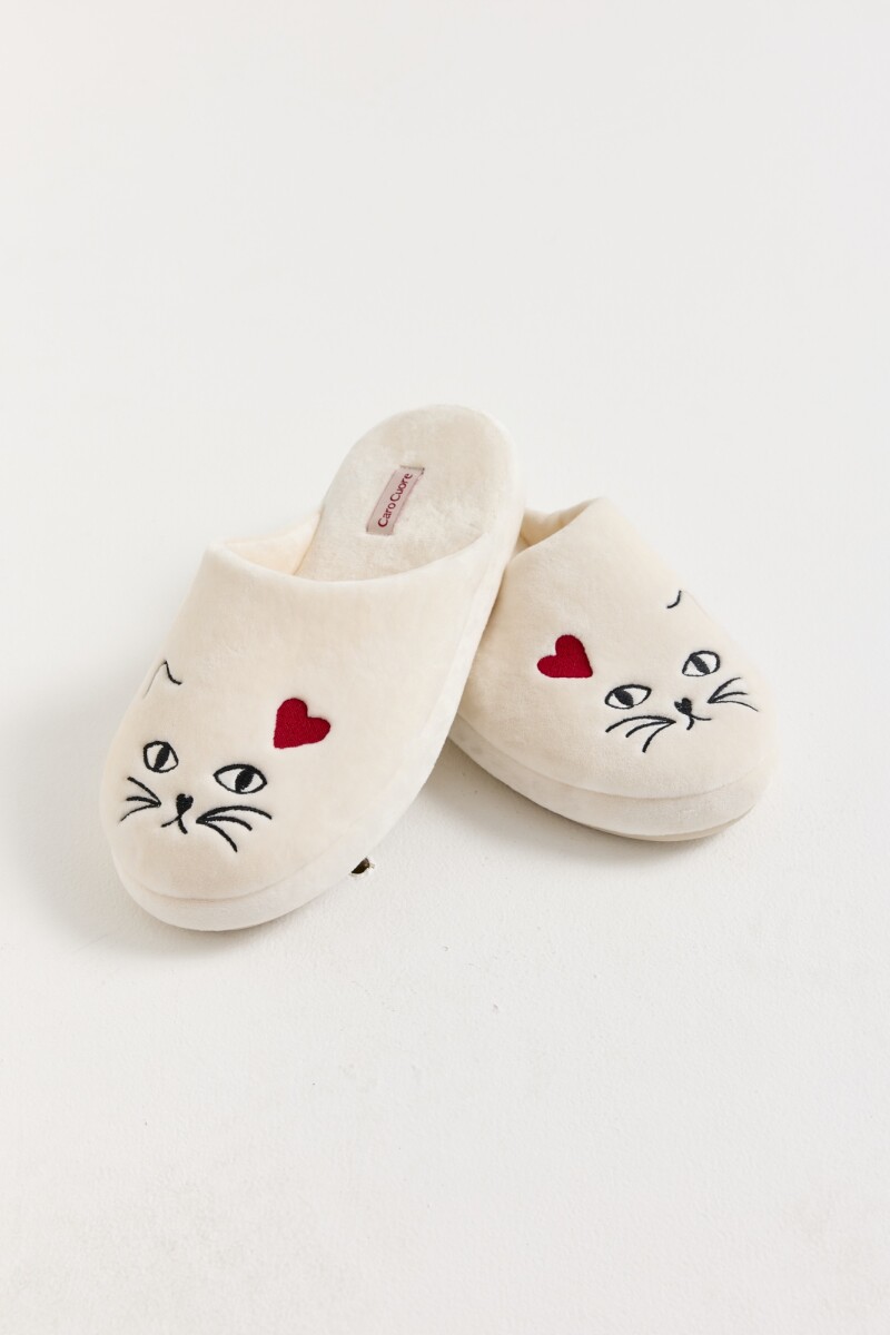 PANTUFLA CAT POWER Off White