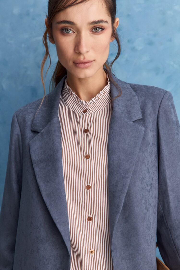 BLAZER APEROL Azul Grisaceo