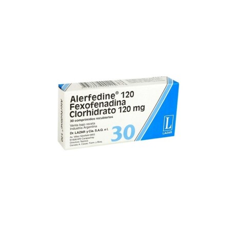 Alerfedine 120mg 30 Comprimidos Alerfedine 120mg 30 Comprimidos