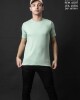 Remera Gamuzada Bordada Verde Seco