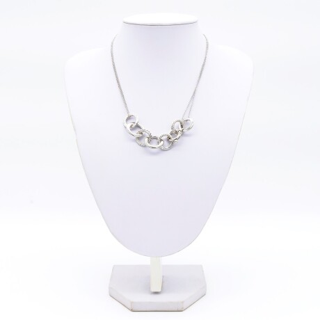 Conjunto de colgante con cadena de plata 925 rodinada. Conjunto de colgante con cadena de plata 925 rodinada.