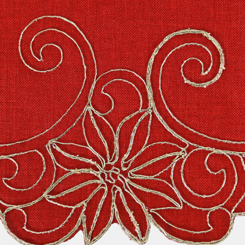 CAMINERO ROJO DIS NAV P/MESA 38X180CM Unica