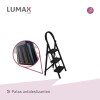Escalera Tijera 3 Escalones Base Antideslizante Negro