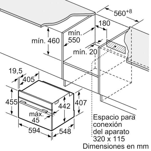 Horno De Empotrar Bosch 47 L Cbg633ns1 HORNO DE EMPOTRAR BOSCH CBG633NS1