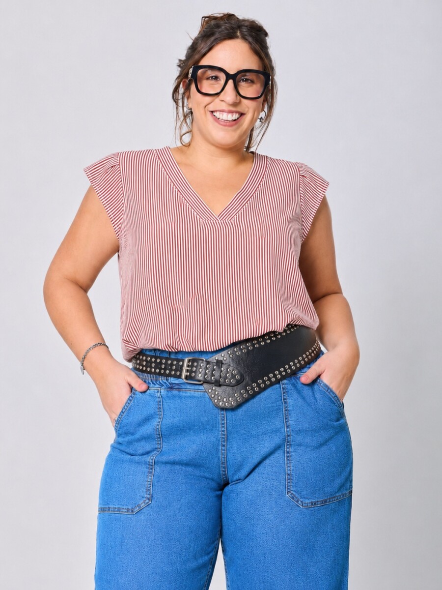Blusa Beti Rayas roja