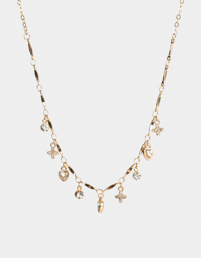 Collares Cortos De metal Collar Corto Metal Multicharm Dorado - Dorado