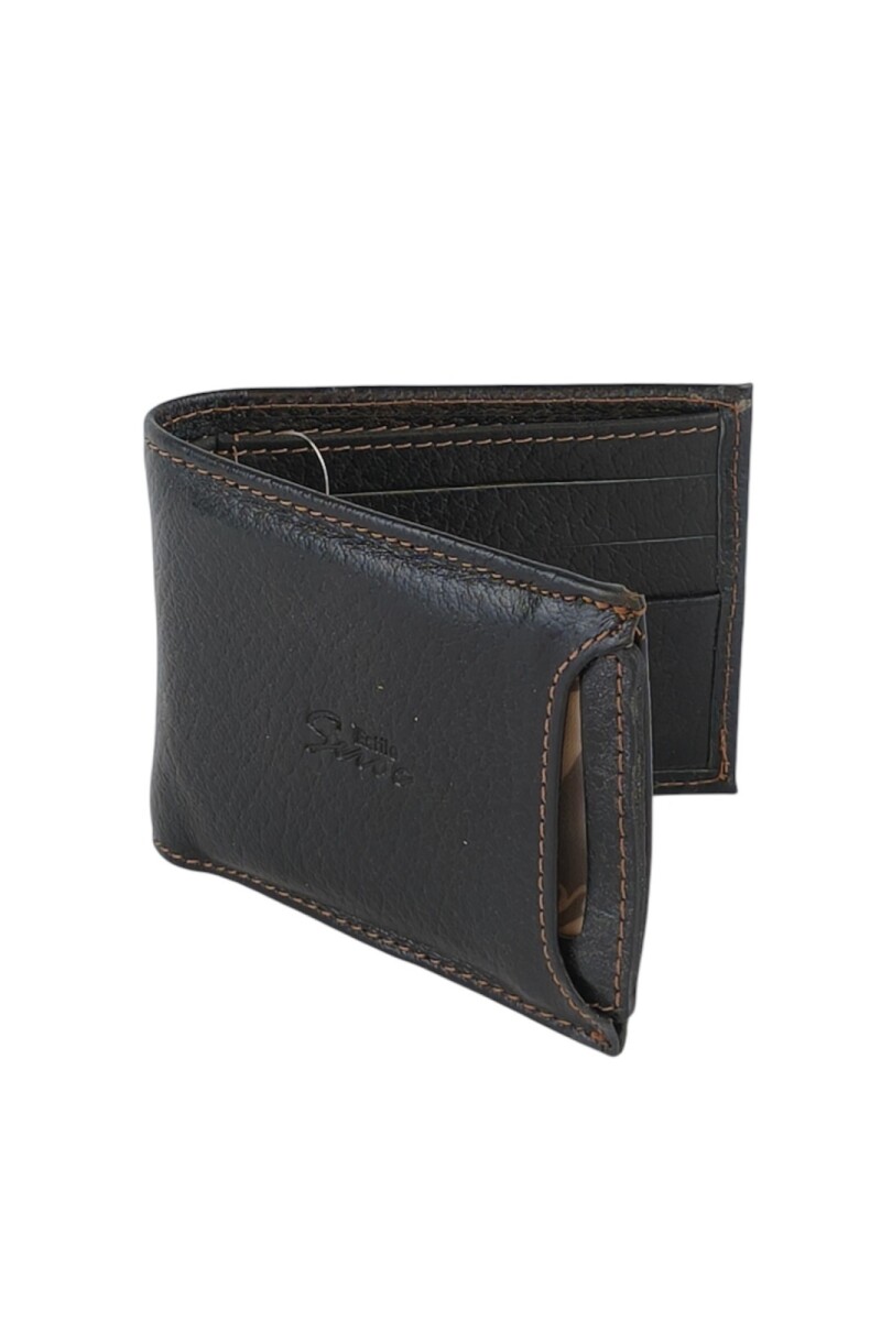 Billetera con tarjetero extraible Negro