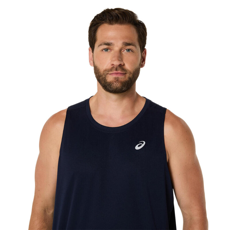 Bividi Running Silver Singlet Hombre Midnight