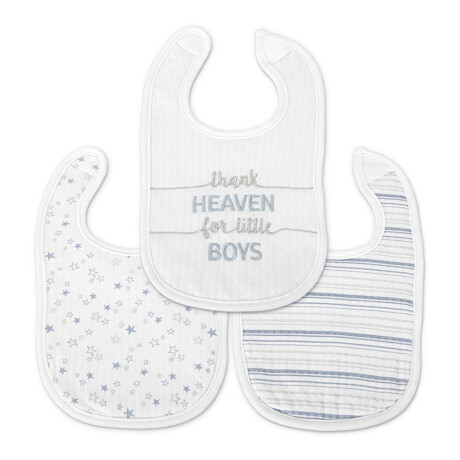 Pacx3 Baberos tela con velcro Little boys