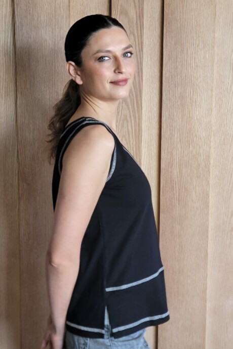 Musculosa Aloe Negro