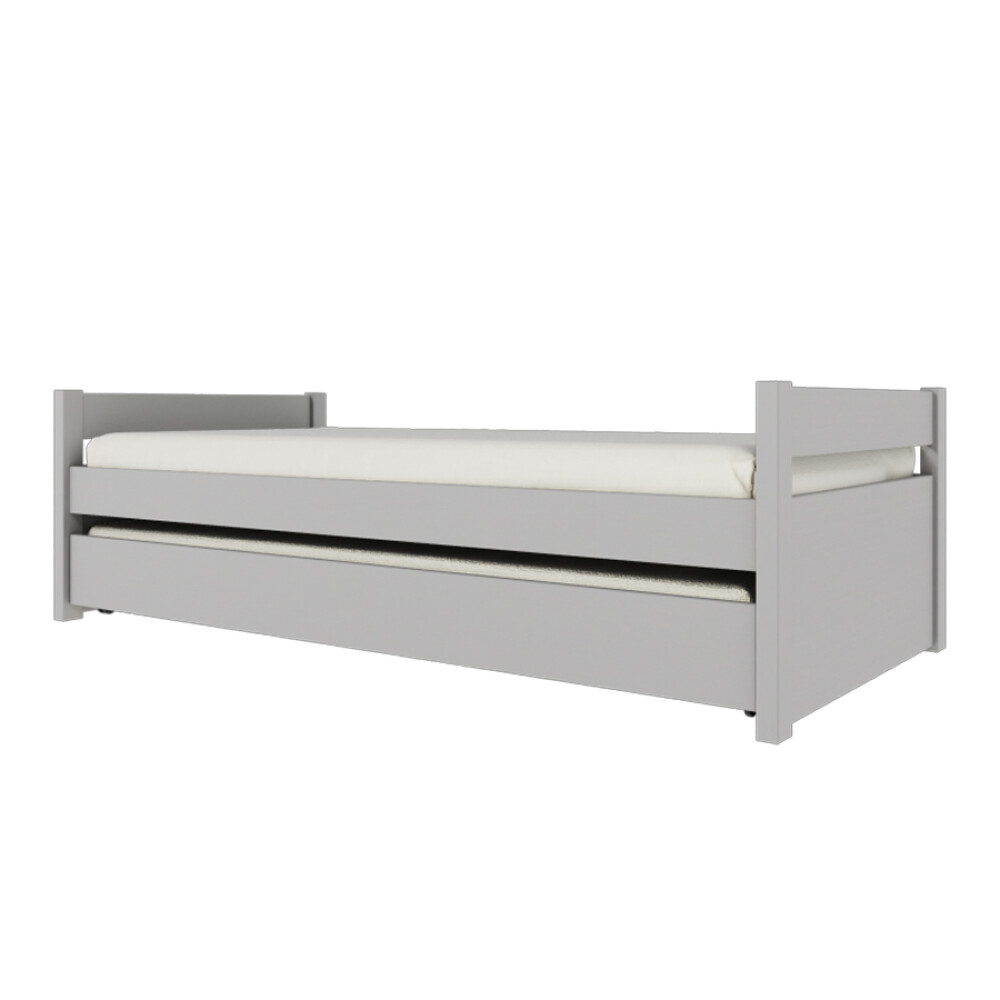 Cama Marinera Double Madera Maciza Gris