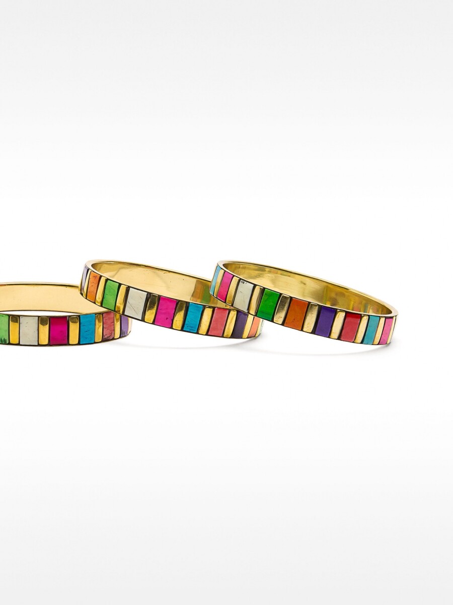 Set Multicolor De Pulseras Rígidas multicolor