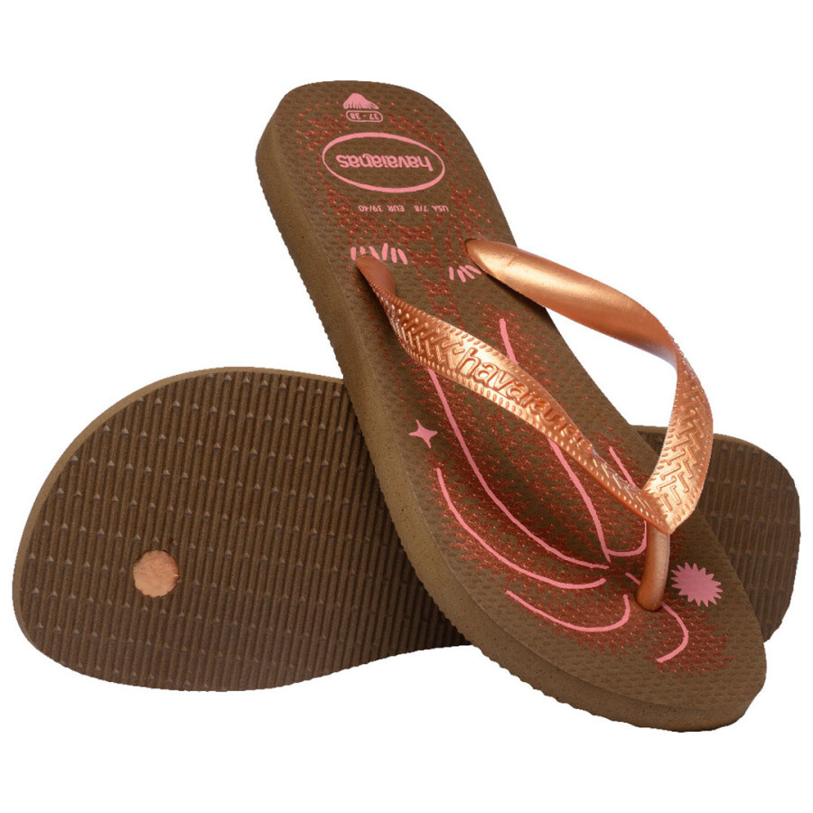 Sandalias de Mujer Havaianas Top Summer Vibes Marrón