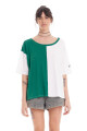 Remera Lulú CB Off White/Verde