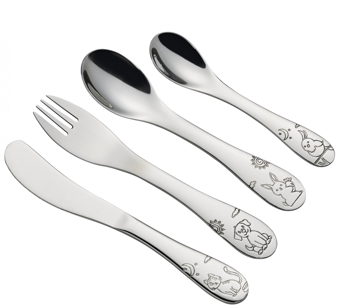 SET de Cubiertos LITTE FRIENDS 4pcs 