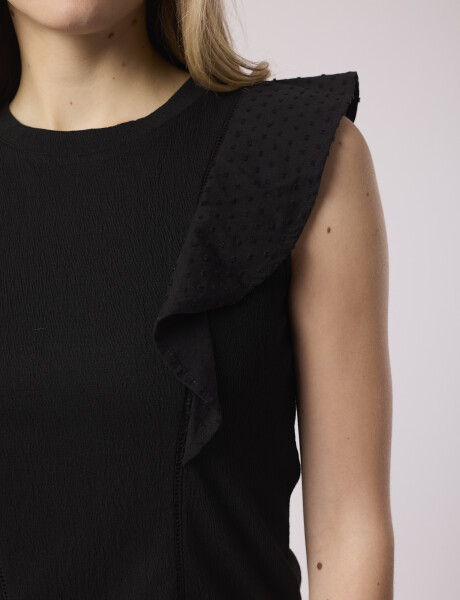 Musculosa volados plumetí negro