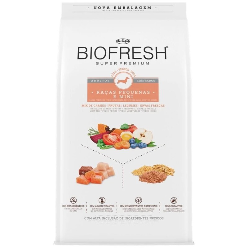 Biofresh Perro Adulto Castrado Raza pequeña 3 Kg Biofresh Perro Adulto Castrado Raza pequeña 3 Kg