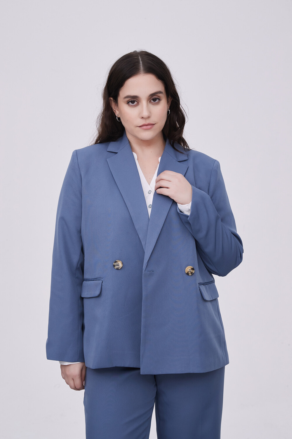 Blazer Sanflore Azul Piedra