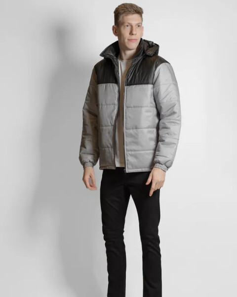 CHAQUETA PUFFER GRIS